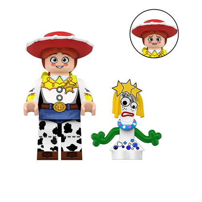 Bargain Brix Action Figures Western Star Cowgirl Toy Box Adventure Character Figurine Set – Space Ranger & Western Friends