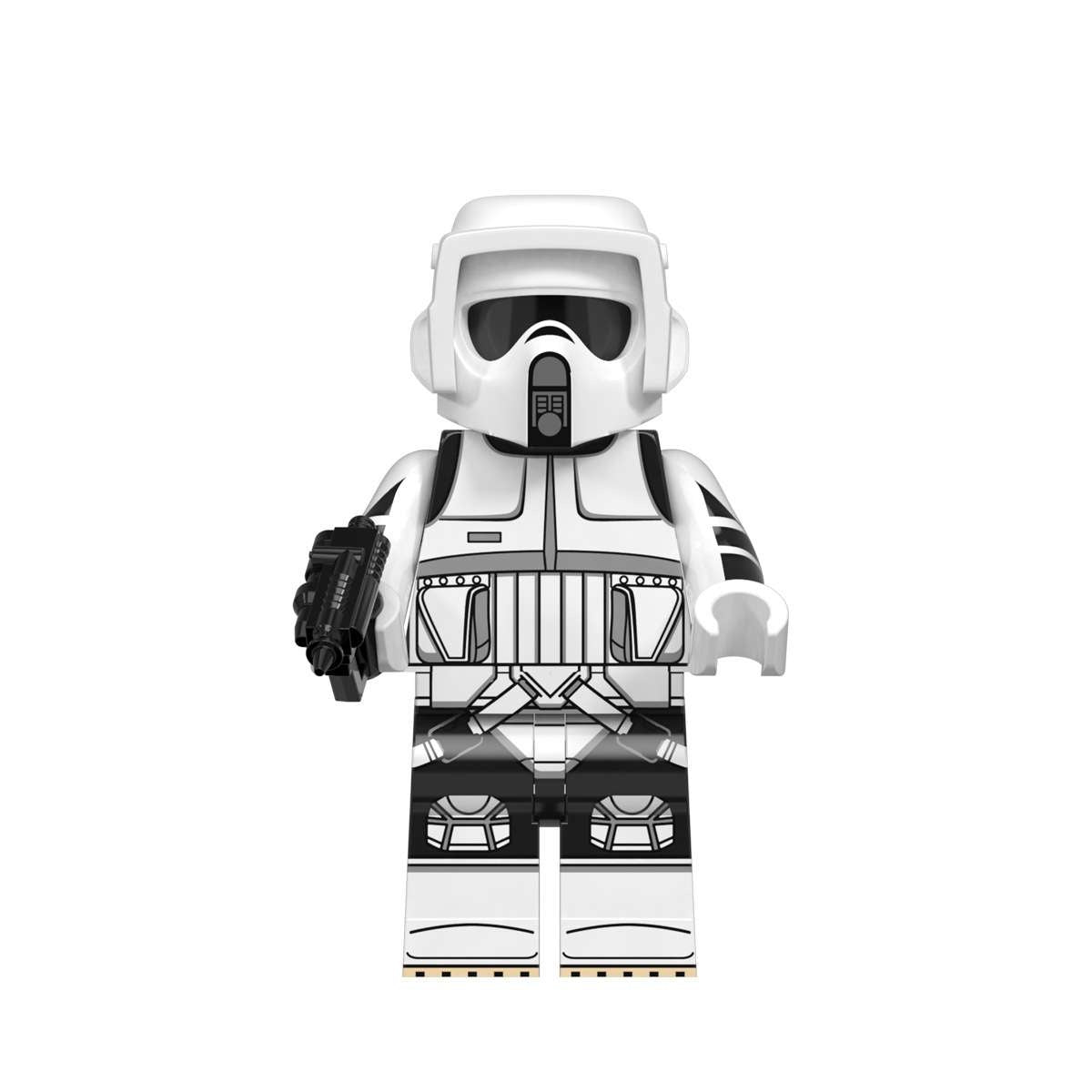 Bargain Brix Action Figures White Armor Scout Soldier Galactic Saga Figurine Set
