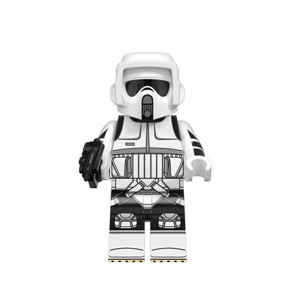 Bargain Brix Action Figures White Armor Scout Soldier Galactic Saga Figurine Set