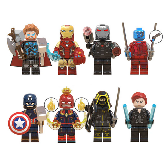 Bargain Brix All 8 Legendary Hero Alliance Figurines