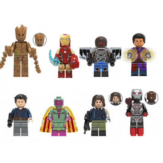 Bargain Brix All 8 Legendary Hero Alliance Figurines