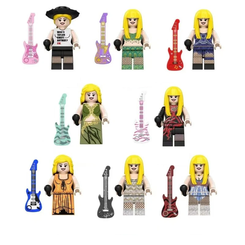 Bargain Brix All 8 Pop Music Icon Figurines