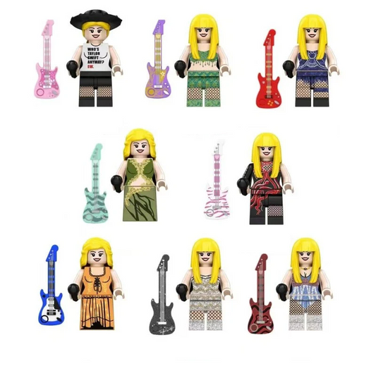 Bargain Brix All 8 Pop Music Icon Figurines