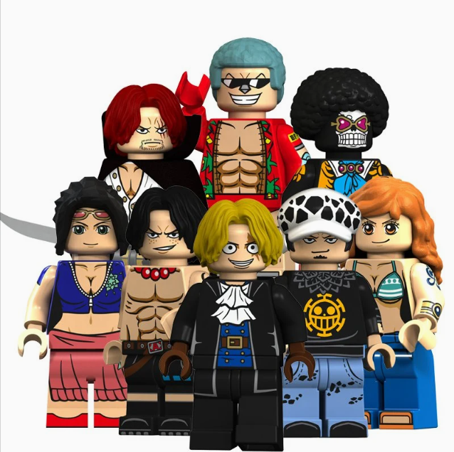 Bargain Brix Anime Pirate Collectible Figurines