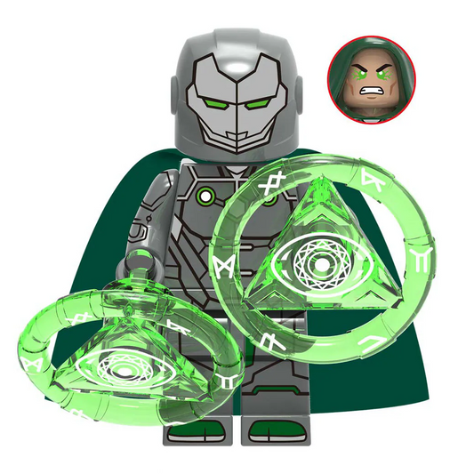 Bargain Brix Armored Techno-Sorcerer Figurine