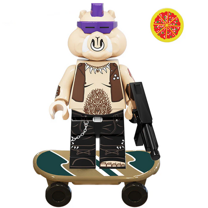 Bargain Brix Bebop Mutant Shell Martial Art Underground Guardian Figurines