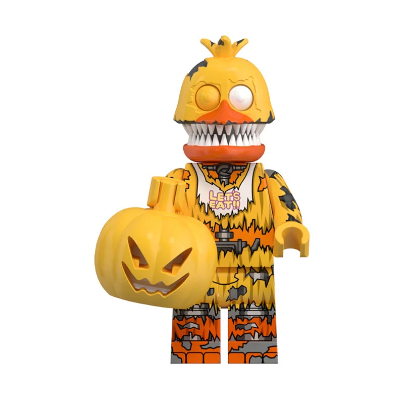 Bargain Brix Bird Animatronic Iconic Mascot Minifigure Set – Horror-Style Collectible
