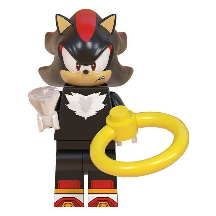 Bargain Brix Black Chaos Rival Blue Speed Runner Figurine Set