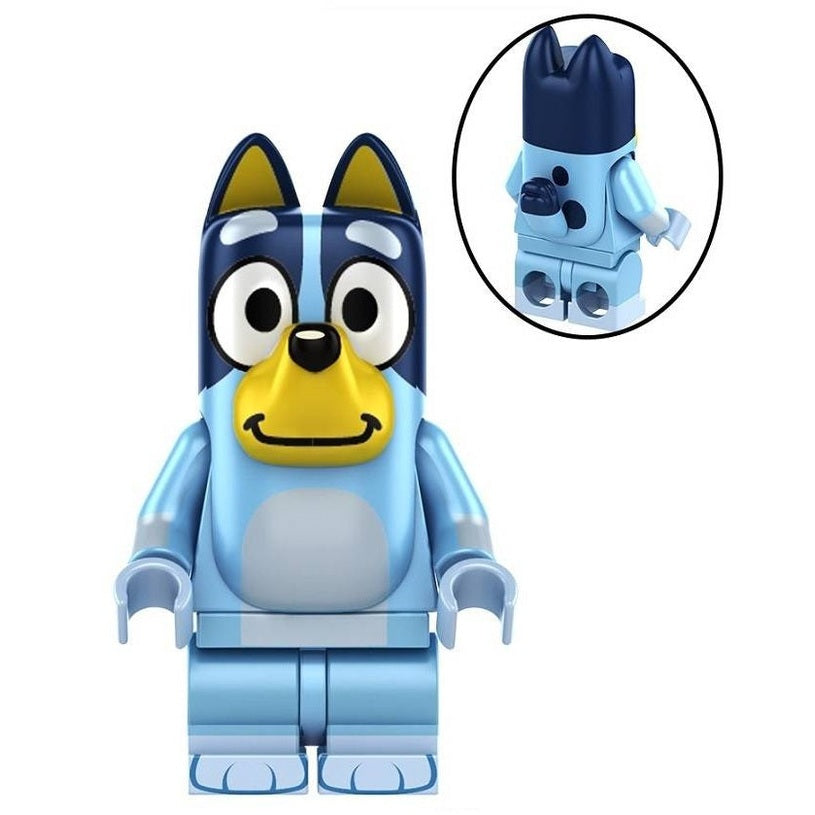 Bargain Brix Blue Heeler Pup Happy Tails Heeler Family Figurine Set