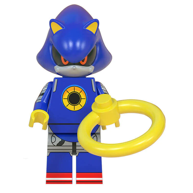 Bargain Brix Blue Rival Combat Robot Blue Speed Runner Figurine Set