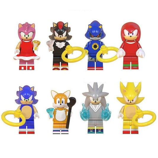 Bargain Brix Blue Speed Runner Figurine Set