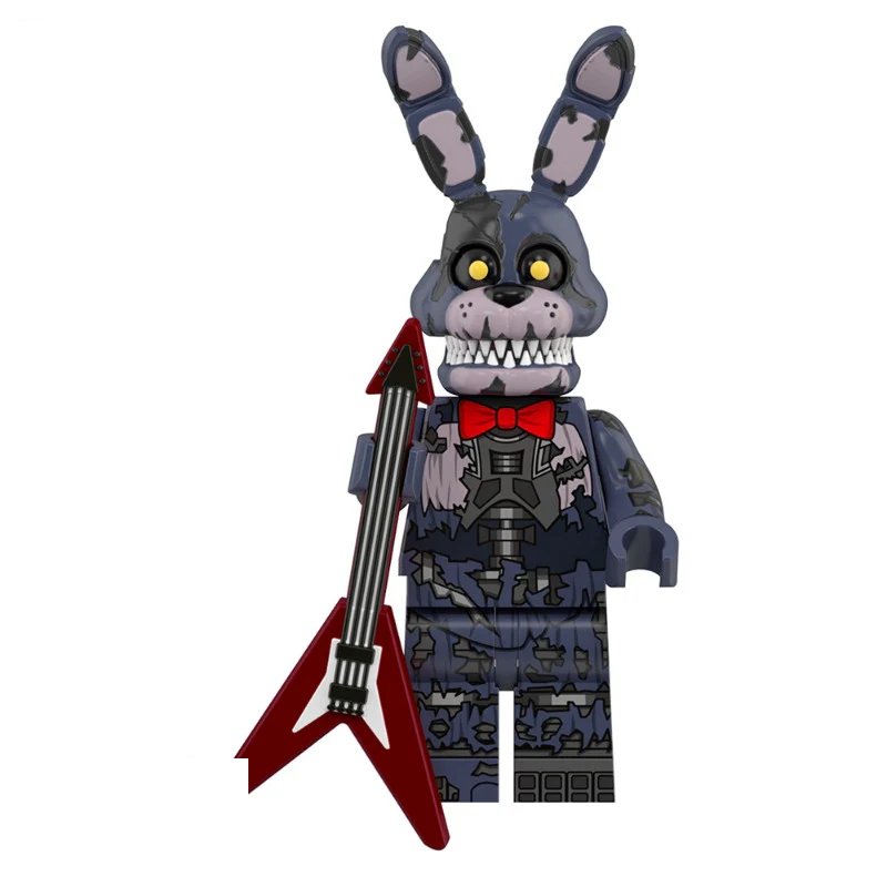 Bargain Brix Bunny 3 Animatronic Iconic Mascot Minifigure Set – Horror-Style Collectible