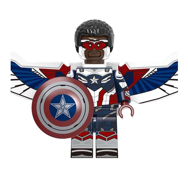 Bargain Brix Captain America Airborne Recon Guardian And Winter Ops Shadow Agent Figurines