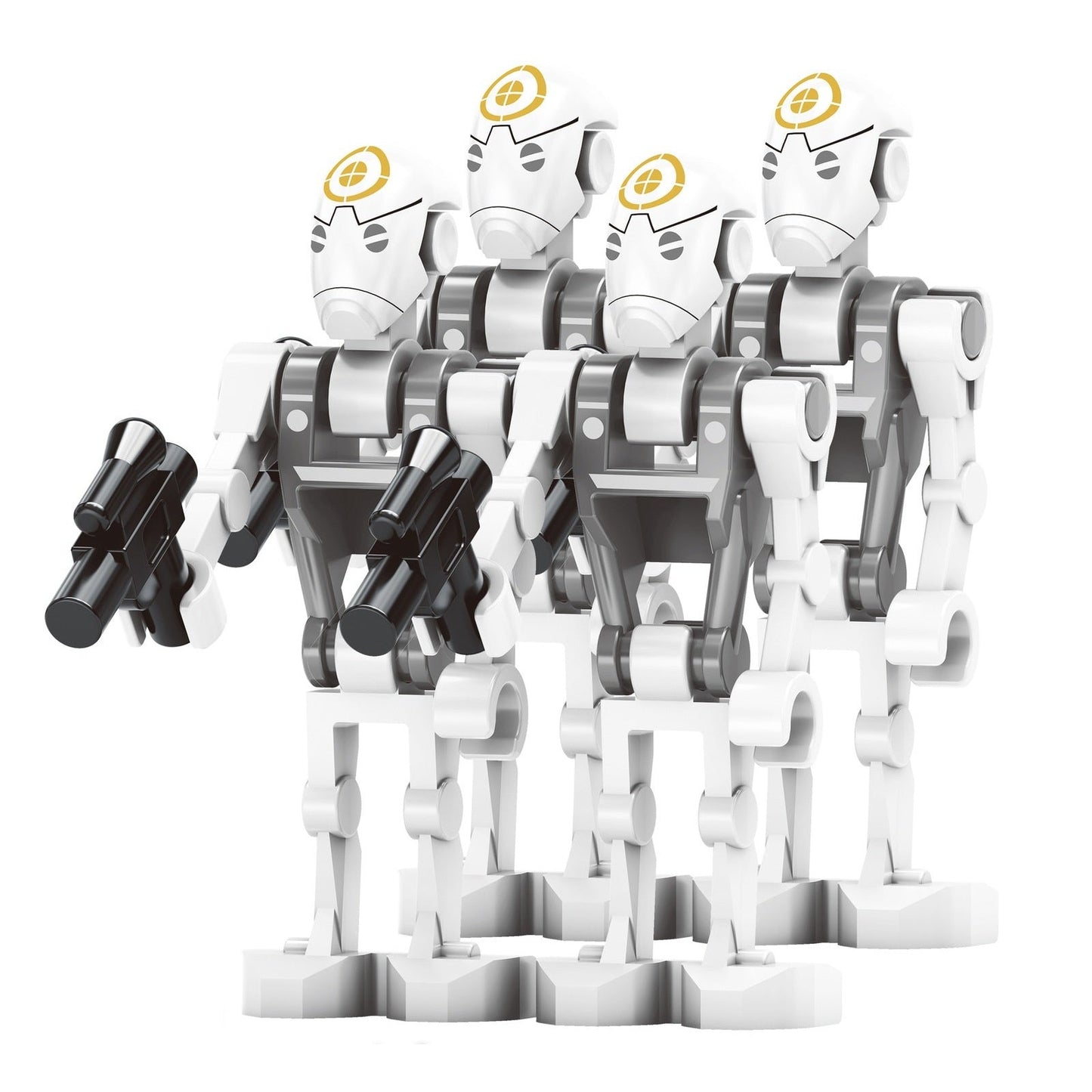 Bargain Brix Combat Battle Droids 5 Galactic Saga Mech Vanguard Army Figurines Set