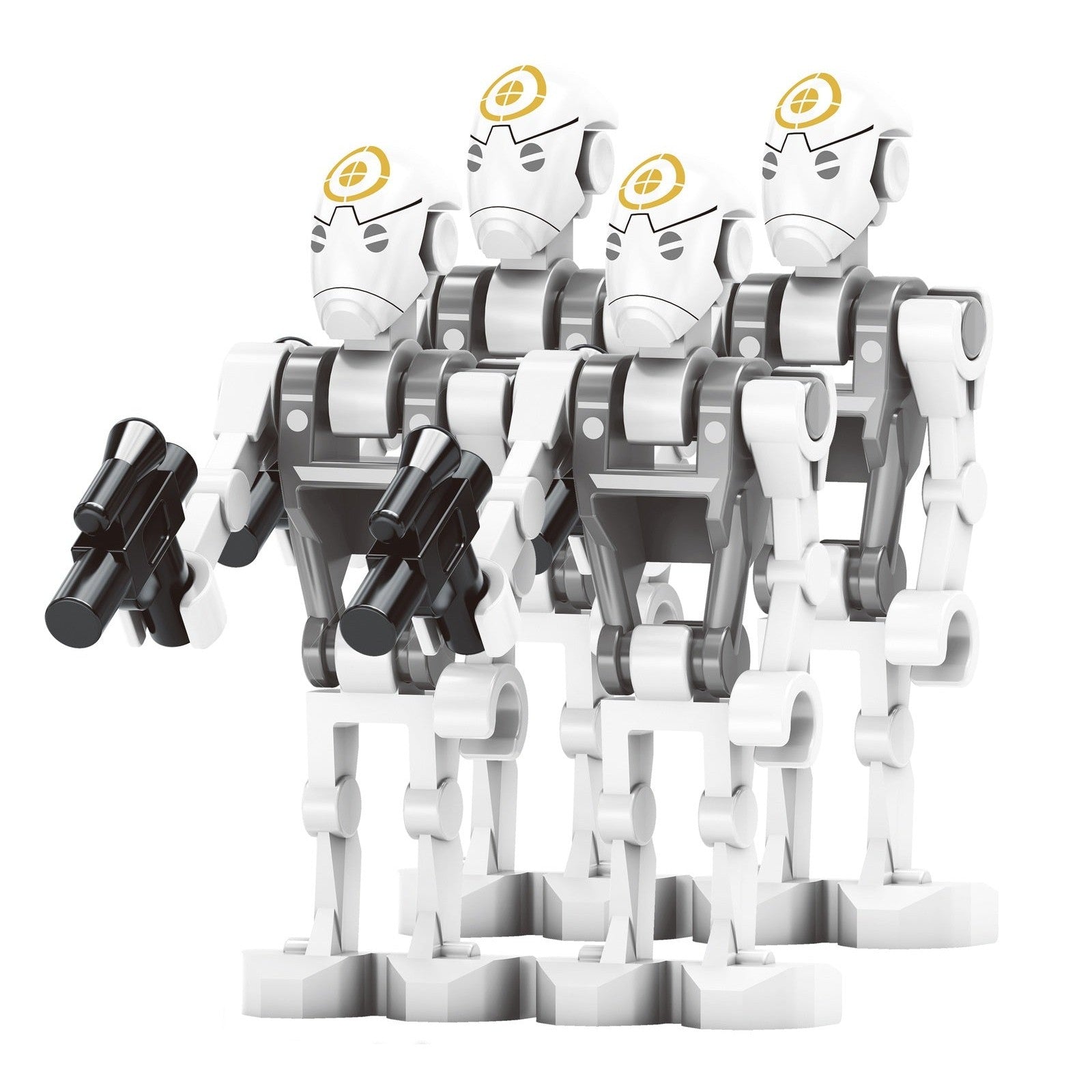 Bargain Brix Combat Battle Droids 5 Galactic Saga Mech Vanguard Army Figurines Set