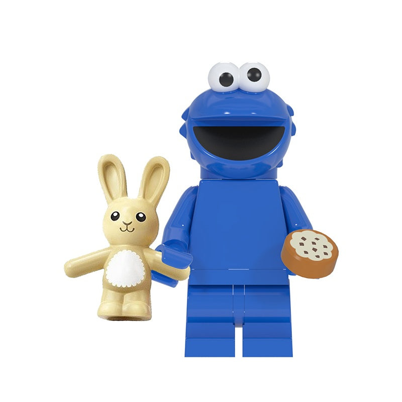 Bargain Brix Cookie Monster Neighborhood Early Learning Playtime Pal Figurines