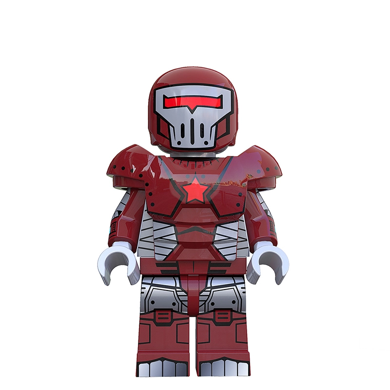 Bargain Brix Crimson Iron Guardian Shadow Spy Assassin Figurines
