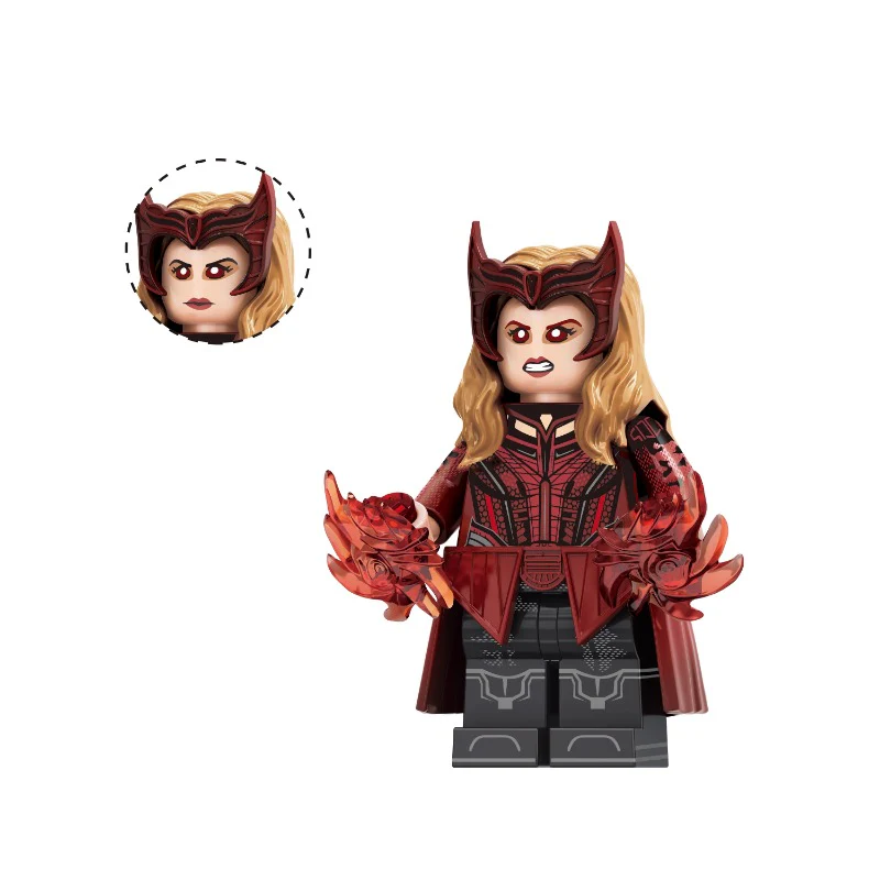 Bargain Brix Crimson Spellcaster Crescent Blade Night Guardians – Dark Fantasy Figures