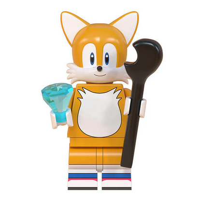 Bargain Brix Dual Tech Fox Sidekick Blue Speed Runner Figurine Set