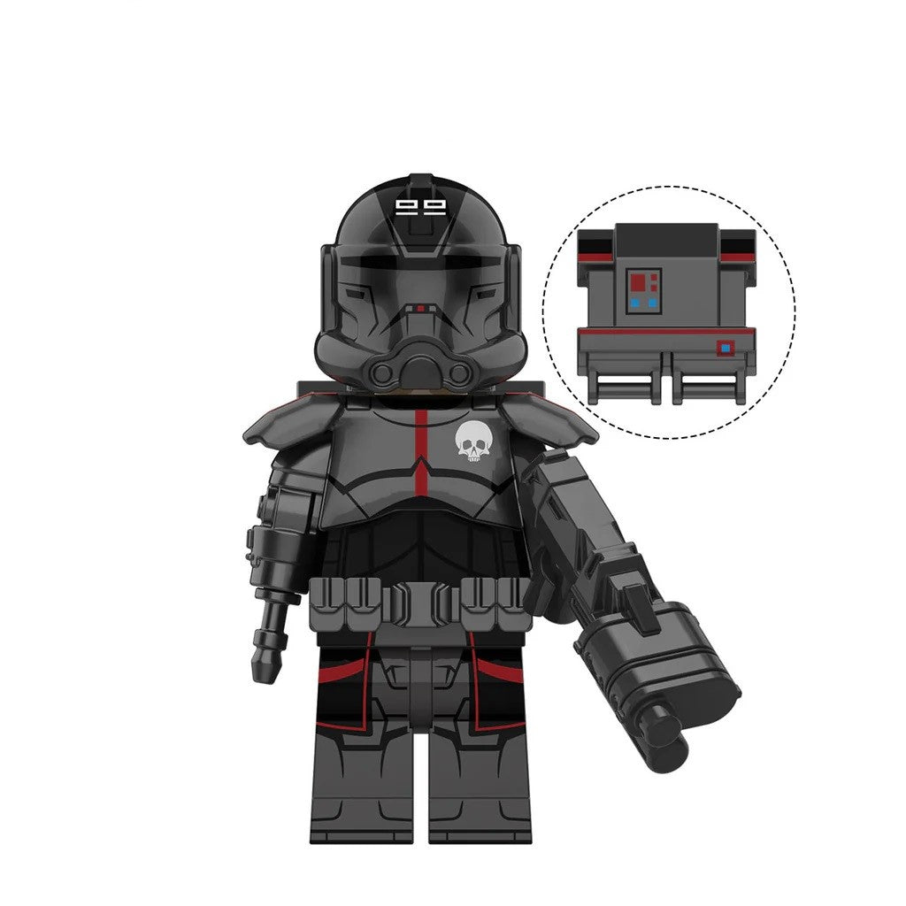 Bargain Brix Echo (Black) Galactic Saga Elite Space Task Force and Rogue Vanguard Unit Figurine Set