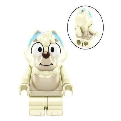 Bargain Brix Fluffy Chow Pup Happy Tails Heeler Family Figurine Set
