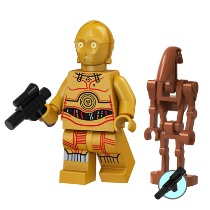 Bargain Brix Golden Protocol Droid Galactic Saga Figurine Set