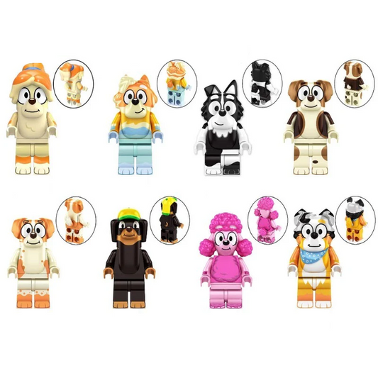 Bargain Brix Happy Tails Heeler Family Figurine Set