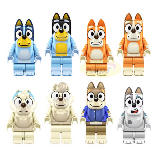 Bargain Brix Happy Tails Heeler Family Figurine Set