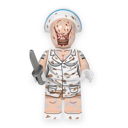 Bargain Brix Horror Movie Character 8 Spooky Creations Halloween Scary Movie Brick Figurines Set