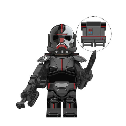 Bargain Brix Hunter Galactic Saga Elite Space Task Force and Rogue Vanguard Unit Figurine Set