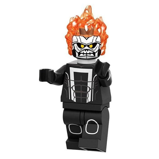 Bargain Brix Inferno Skull Biker Figurine