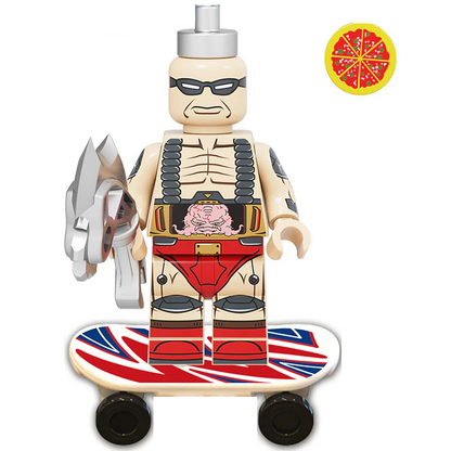 Bargain Brix Krang Mutant Shell Martial Art Underground Guardian Figurines