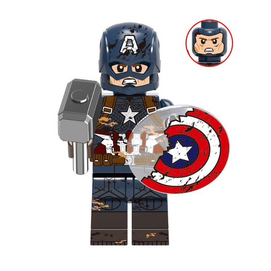 Bargain Brix Patriot Guardian Sentinel with Battle-Damaged Shield Figurine