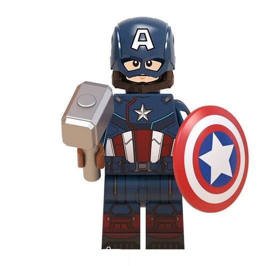 Bargain Brix Patriot Guardian Sentinel with Shield and Tempest Battle Hammer Figurine