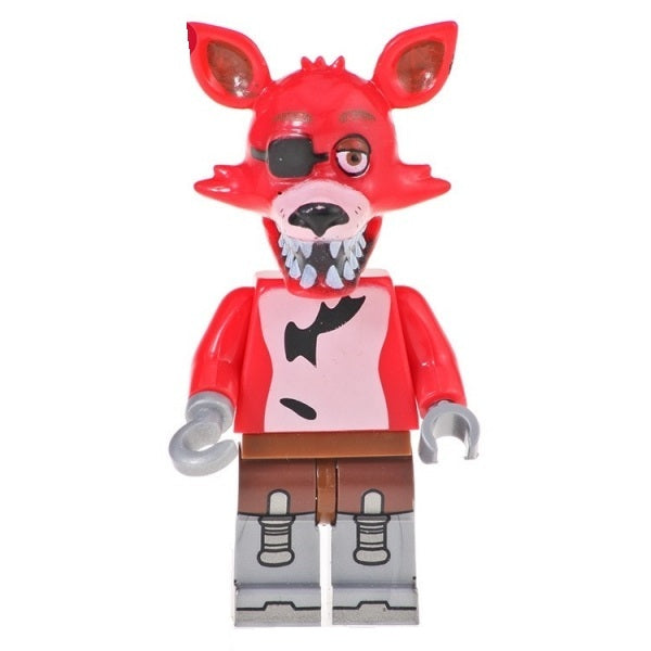 Bargain Brix Pirate Fox Animatronic Iconic Mascot Minifigure Set – Horror-Style Collectible