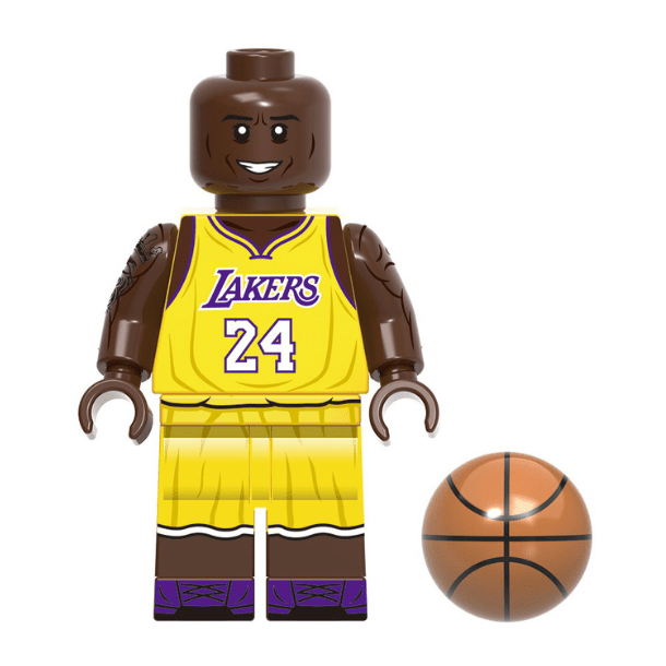 Bargain Brix Pro Basketball Player 1 Professional Basketball Figurines Set With Printed Uniforms In Team Colors