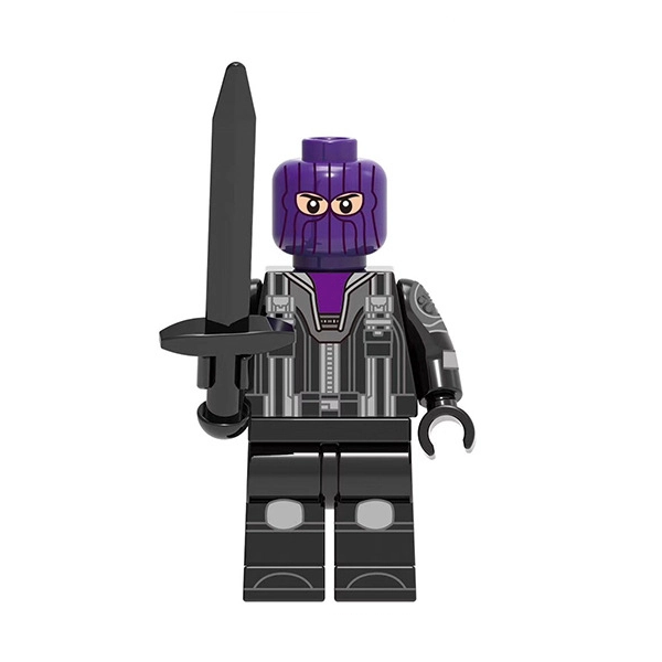 Bargain Brix Purple Mask Enforcer Shadow Spy Assassin Figurines