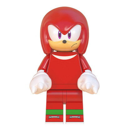 Bargain Brix Red Guardian Warrior Blue Speed Runner Figurine Set