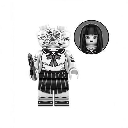 Bargain Brix Scary Figurine 4 Spooky Creations Halloween Scary Movie Brick Figurines Set