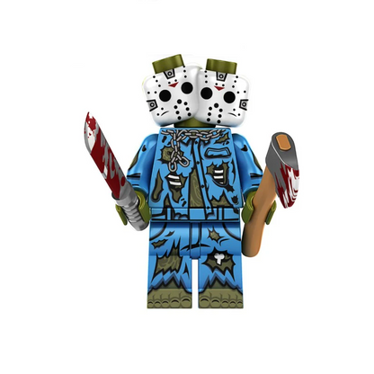 Bargain Brix Scary Figurine 6 Spooky Creations Halloween Scary Movie Brick Figurines Set