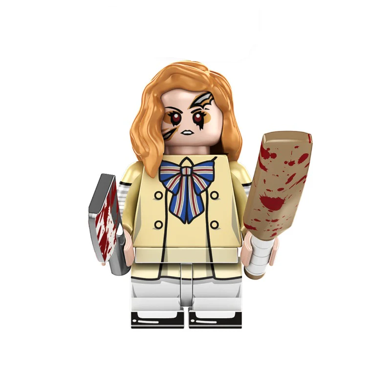 Bargain Brix Scary Figurine 7 Spooky Creations Halloween Scary Movie Brick Figurines Set
