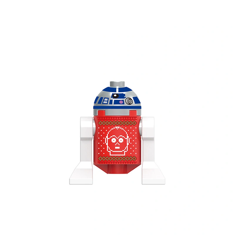 Bargain Brix Space Repair Droid Custom Printed Christmas Various Figurines Set (Superheroes and Galactic Saga)