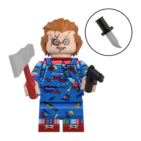 Bargain Brix Spooky Figurine 1 Spooky Creations Halloween Scary Movie Brick Figurines Set