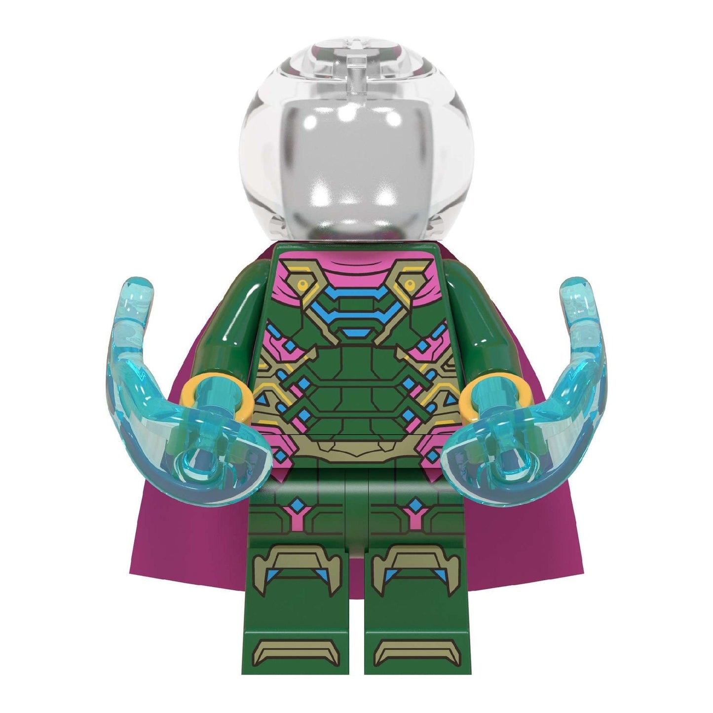 Bargain Brix Wall-Crawling Hero Hologram Villain Figurine