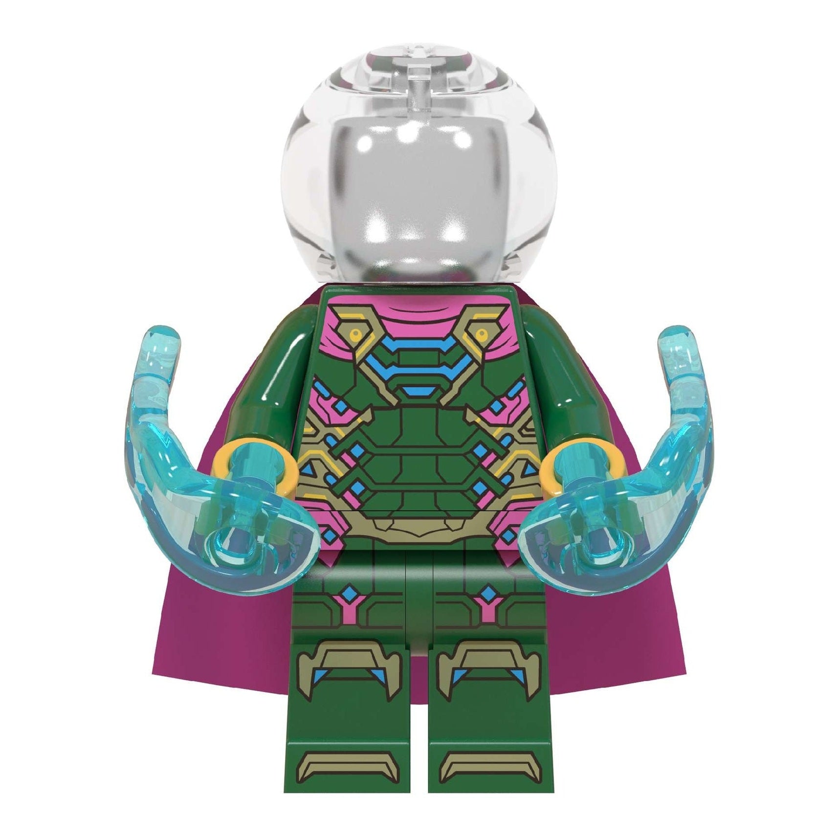 Bargain Brix Wall-Crawling Hero Hologram Villain Figurine