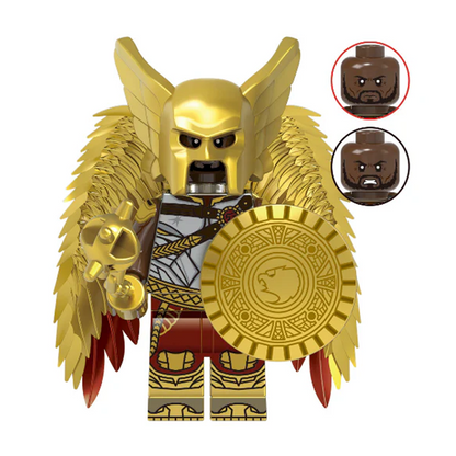 Bargain Brix Winged Golden Gladiator Dark Sovereign Collectible Figurines