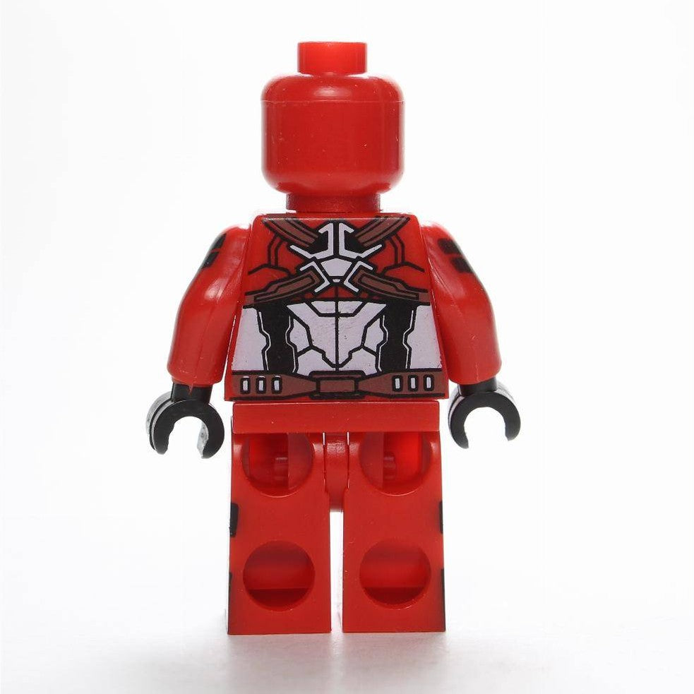 Bargain Brix Wisecracking Mercenary Red-Suit Rogue Fighter Patriot Sentinel Figurine