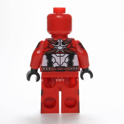 Bargain Brix Wisecracking Mercenary Red-Suit Rogue Fighter Patriot Sentinel Figurine