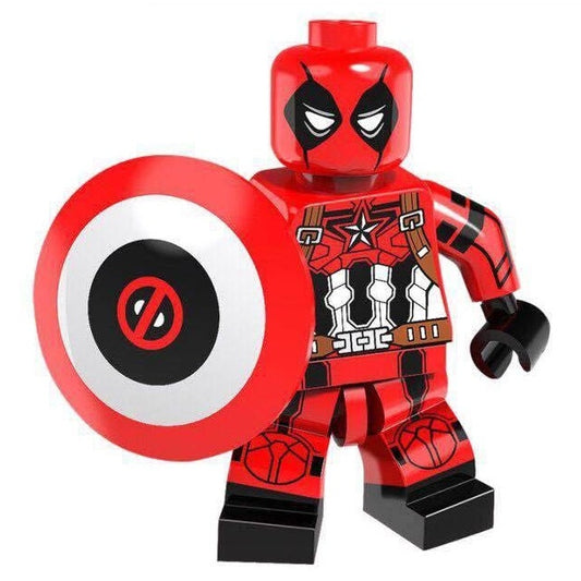 Bargain Brix Wisecracking Mercenary Red-Suit Rogue Fighter Patriot Sentinel Figurine