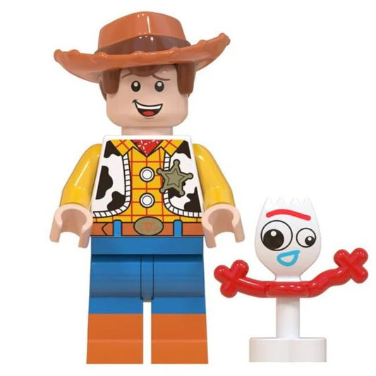 Bargain Brix Woody w/ Forky Storytime Toy Adventures Figurine Collectible Set